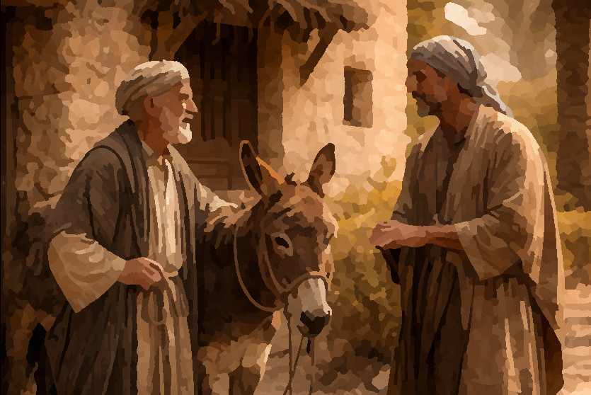 Background graphic for section 4:john_asks_for_donkey.jpg